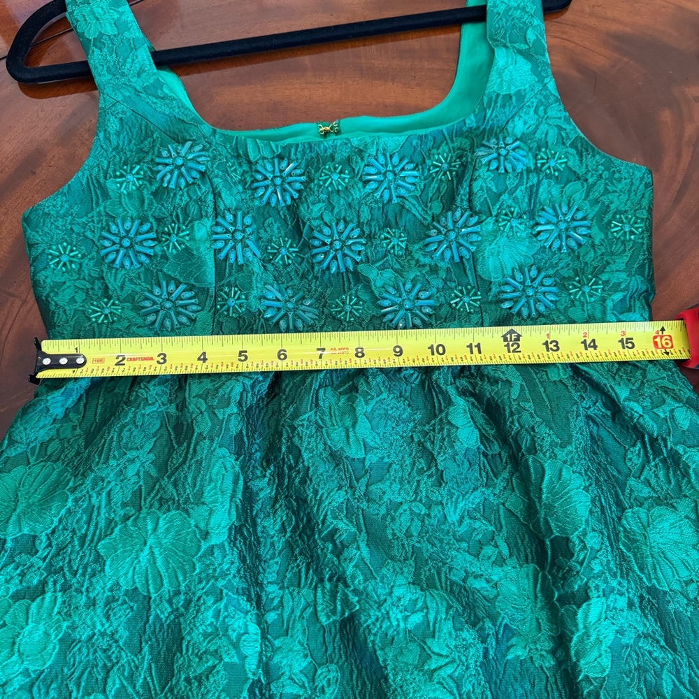 Lilly Pulitzer Bellami Embellished Jacquard Dress Leaf An Impression Size 6 - Picture 12 of 15